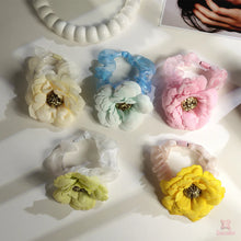 Blooming Flower Organza Scrunchie