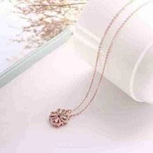 Delicate Rose Gold Four-Leaf Clover Pendant Necklace