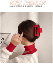 Matte Rectangle Clutcher – Bold Red