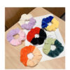 Dual-Tone Velvet Scrunchie – Soft & Stylish Hair Accessory