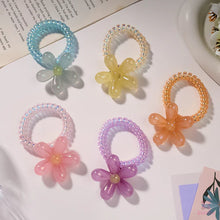 Glossy Flower Hair Scrunchie