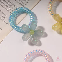 Glossy Flower Hair Scrunchie