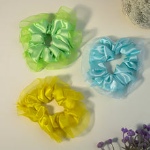 Vibrant Organza Satin Scrunchie