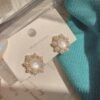 Vintage-Inspired Pearl Cluster Stud Earrings