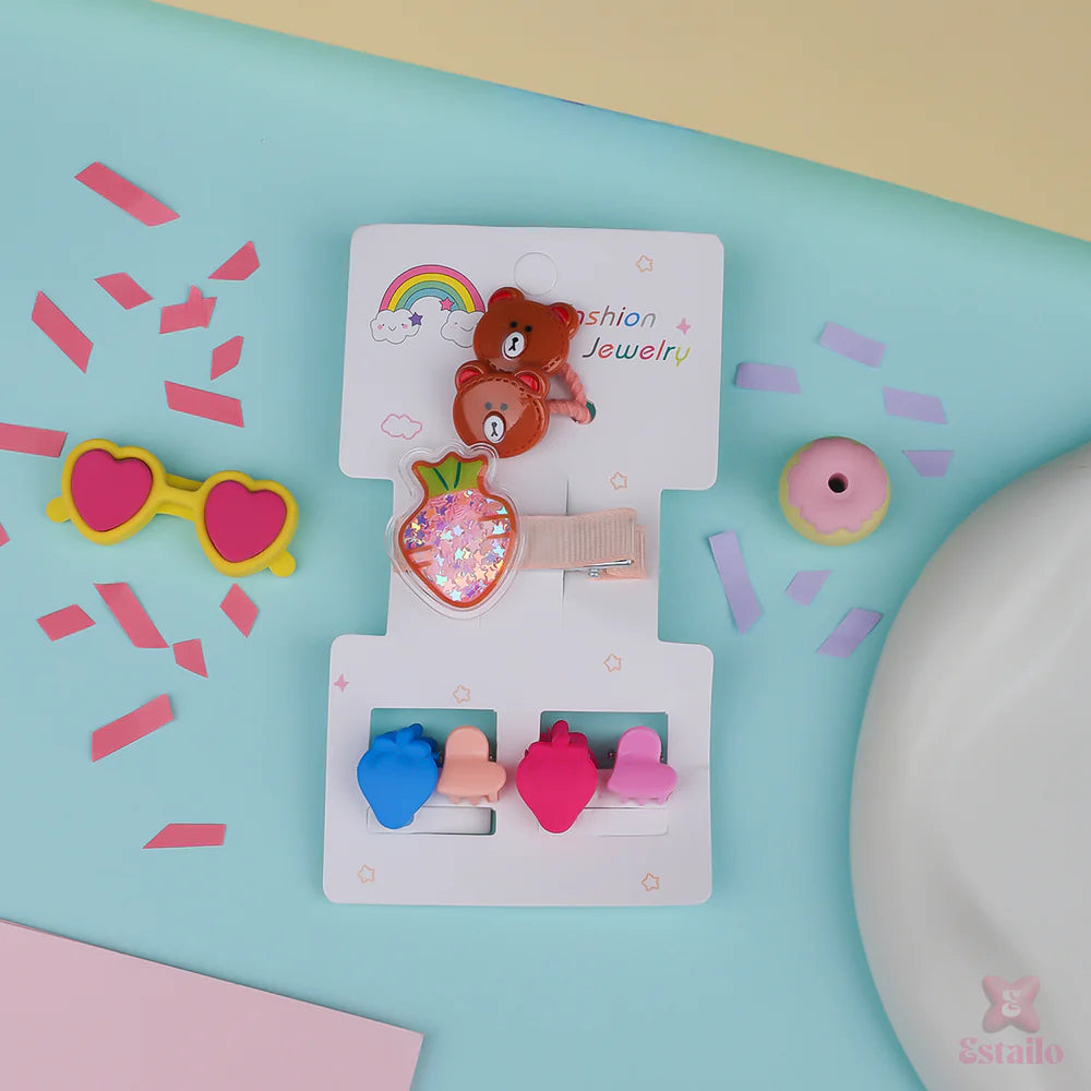 Adorable Kids' Hair Clip Set