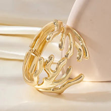 Abstract Coral-Inspired Statement Cuff