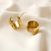 Bold Dome-Shaped Gold Statement Earrings