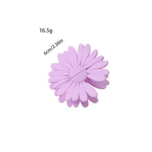 Matte Daisy Flower Hair Clutcher – Soft Touch Pastel Clips