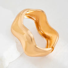 Sculptural Wave Statement Bangle