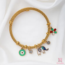 Playful Charm Wire Bracelet