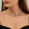Minimalist Double Layer Ball Chain Choker