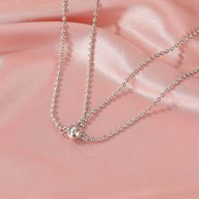 Minimalist Double Layer Ball Chain Choker