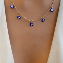 Beaded Evil Eye Charm Necklace