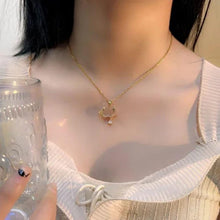 Celestial Crescent & Star Pendant Necklace