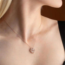 Delicate Rose Gold Four-Leaf Clover Pendant Necklace