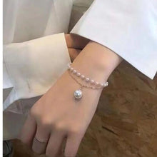 Dual-Strand Pearl Charm Bracelet