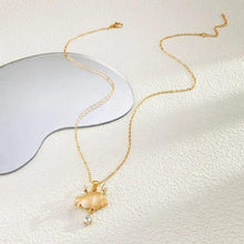 Celestial Crescent & Star Pendant Necklace