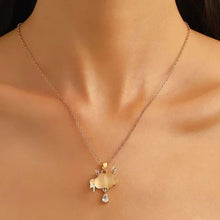 Celestial Crescent & Star Pendant Necklace
