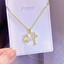 Celestial Crescent & Star Pendant Necklace