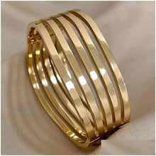 Multi-Band Statement Cuff Bracelet