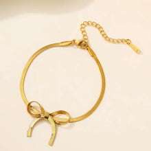 Ribbon Charm Bow Bracelet