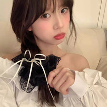 Elegance in Bloom: Lace Ribbon Scrunchie