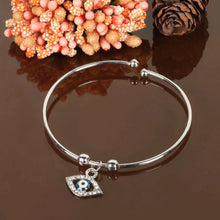 Evil Eye Charm Bangle Bracelet