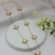 Mother-of-Pearl Clover Charm Necklace